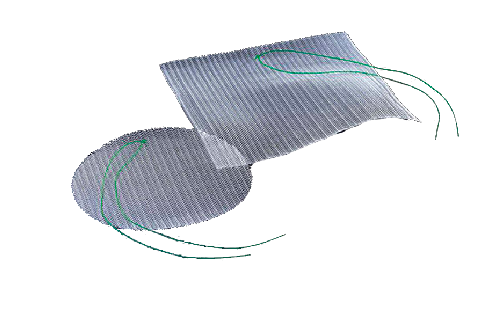  Tela Implant. (PVDF) e Polipropileno (PP) Ipom Dynamesh